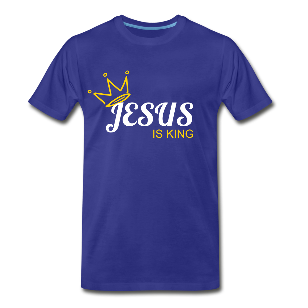 Jesus is King - royal blue