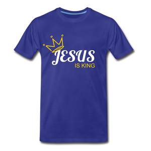 Jesus is King - royal blue
