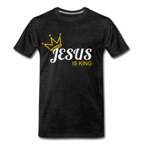 Jesus is King - charcoal gray