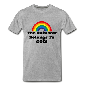 Rainbow belongs to GOD - heather gray