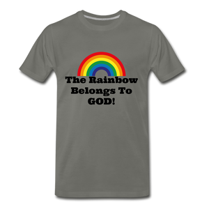 Rainbow belongs to GOD - asphalt gray