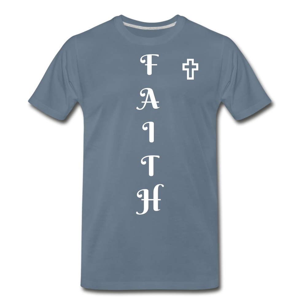 Vertical Faith - steel blue