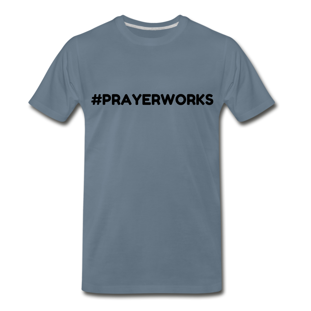 Prayer Works Tee - steel blue