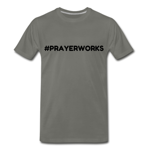 Prayer Works Tee - asphalt gray