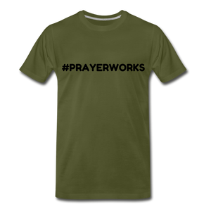 Prayer Works Tee - olive green