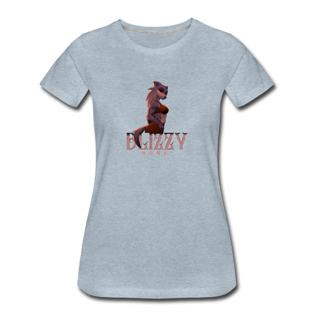 Blizzy Home She-Wolf Tee - heather ice blue