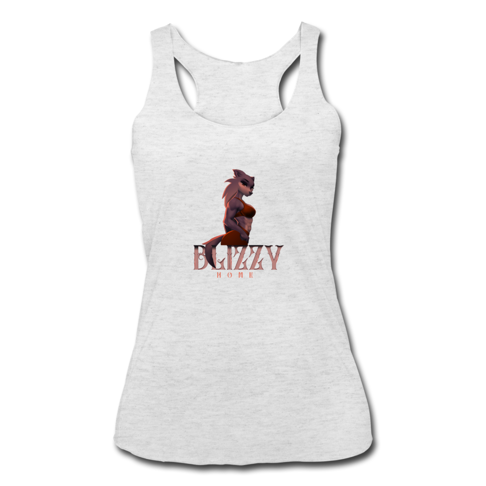 Blizzy Home She-Wolf Tank - heather white