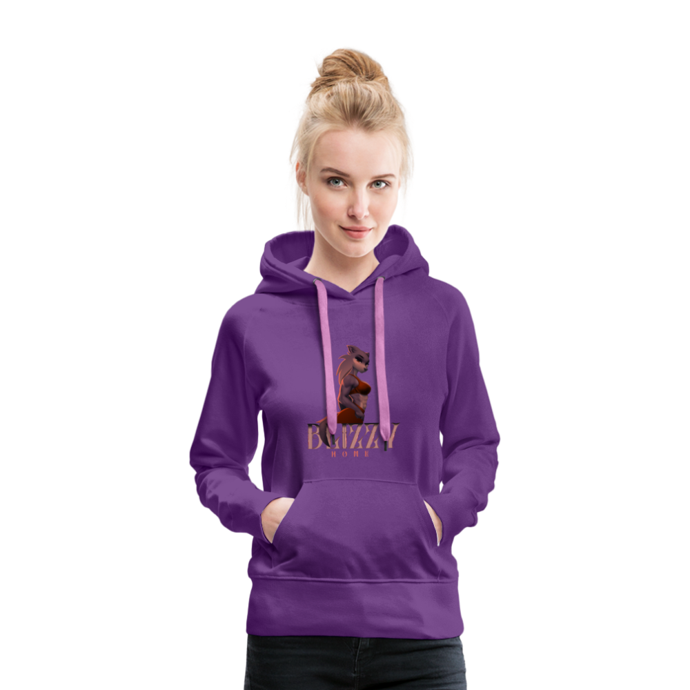 Ladies wolf pack hoodie - purple