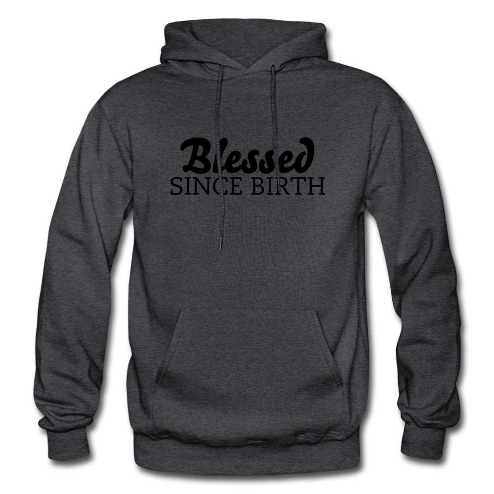 Blessed Since Birth - charcoal grey