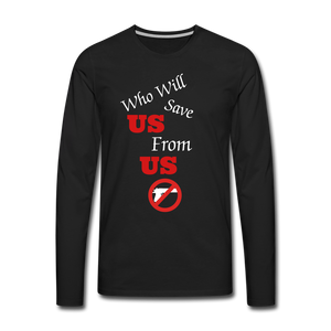 Who will stop us from us LS tee - black