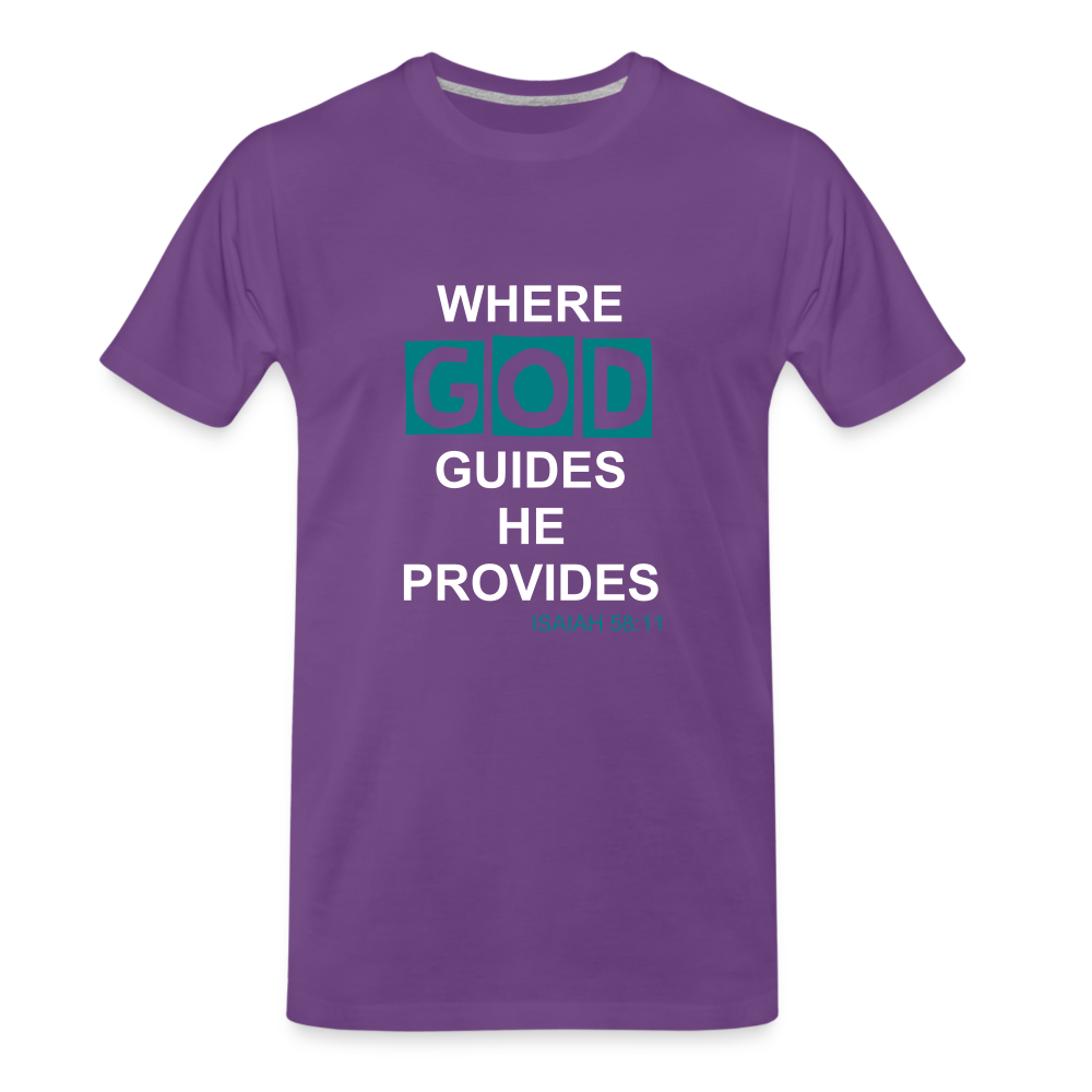 GOD Provides Tee. - purple