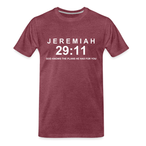JEREMIAH 29:11 - heather burgundy