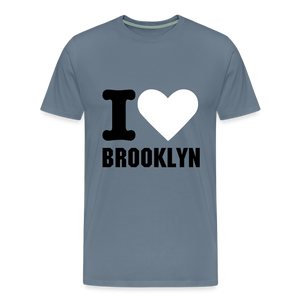 I Heart Brooklyn Tee - steel blue