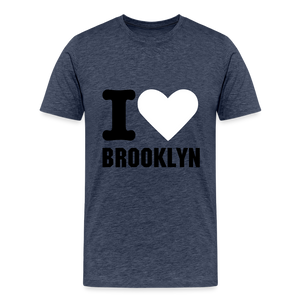 I Heart Brooklyn Tee - heather blue