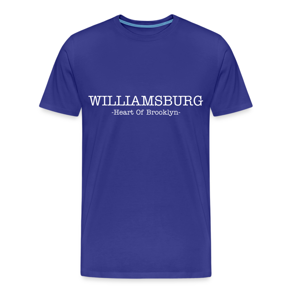 Williamsburg Heart of BK Tee. - royal blue