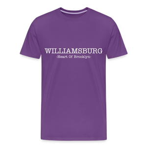 Williamsburg Heart of BK Tee. - purple