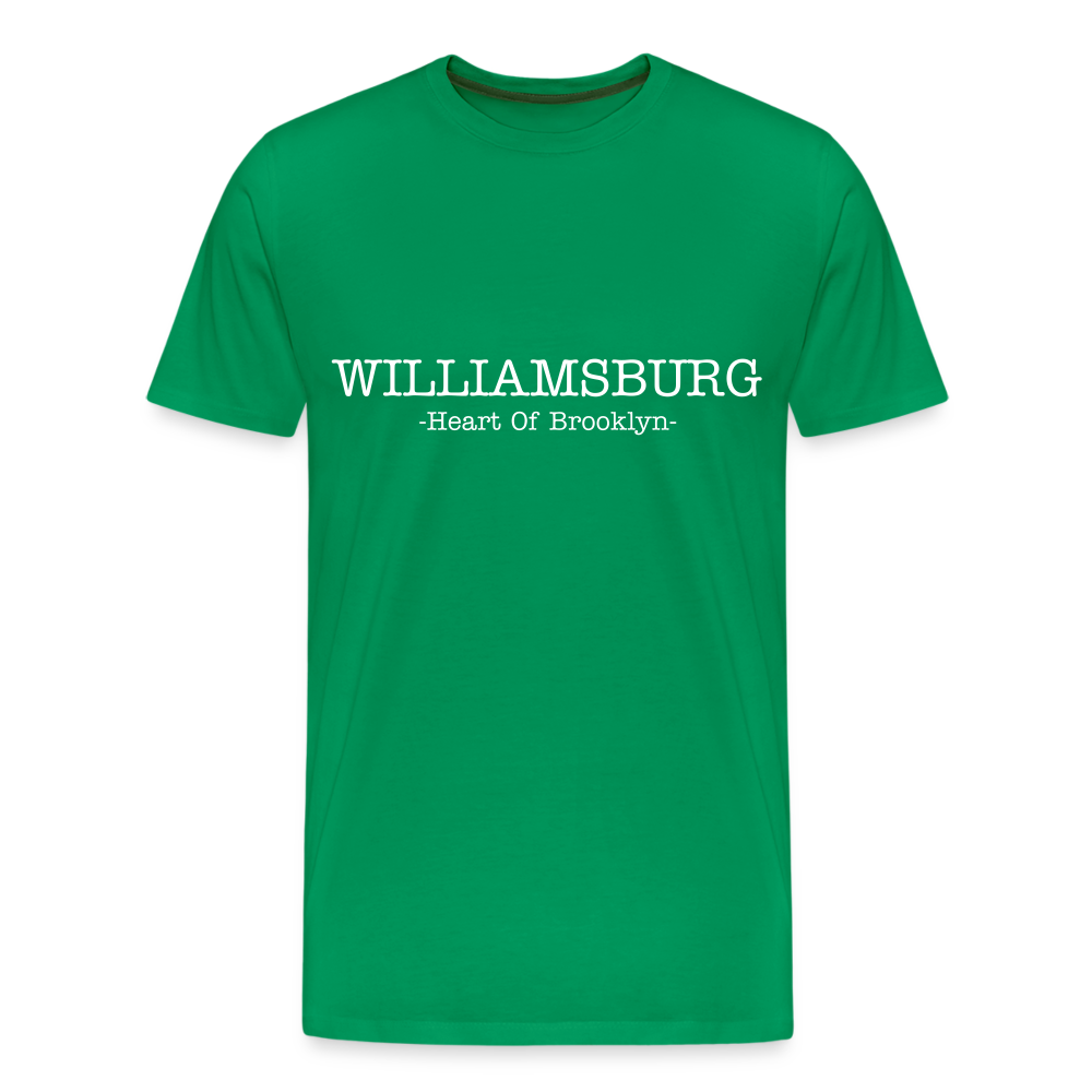 Williamsburg Heart of BK Tee. - kelly green
