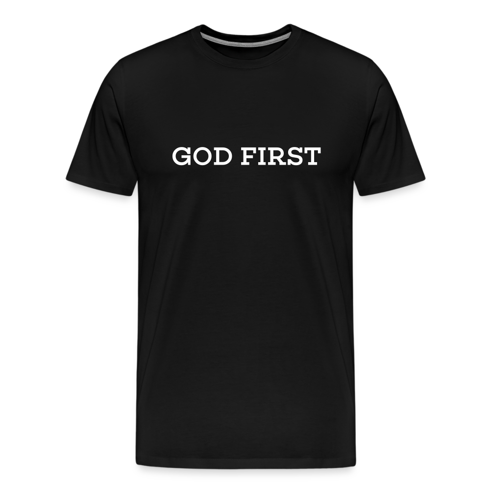 God First Tee. - black