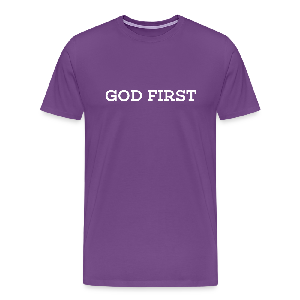 God First Tee. - purple