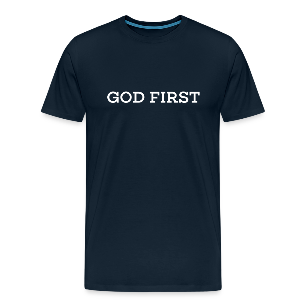 God First Tee. - deep navy