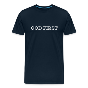 God First Tee. - deep navy