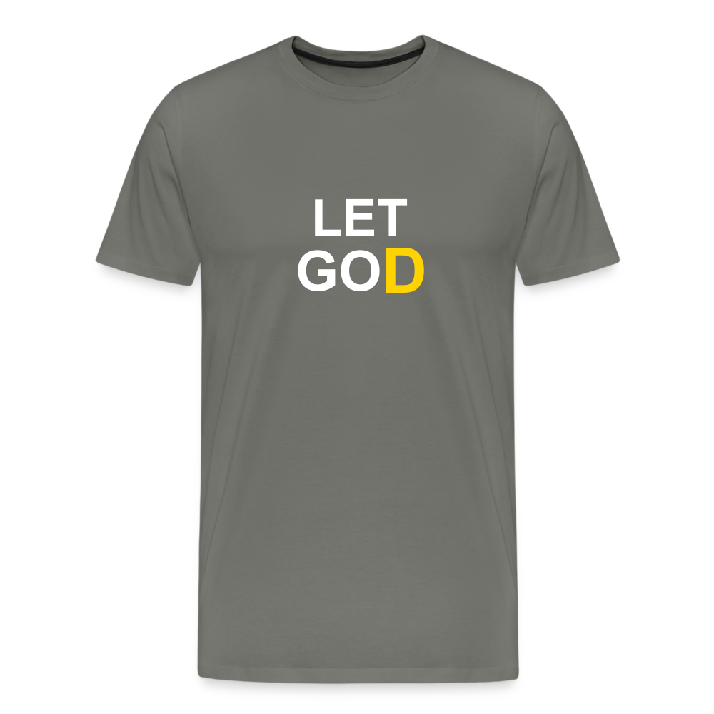Let go, Let God tee - asphalt gray