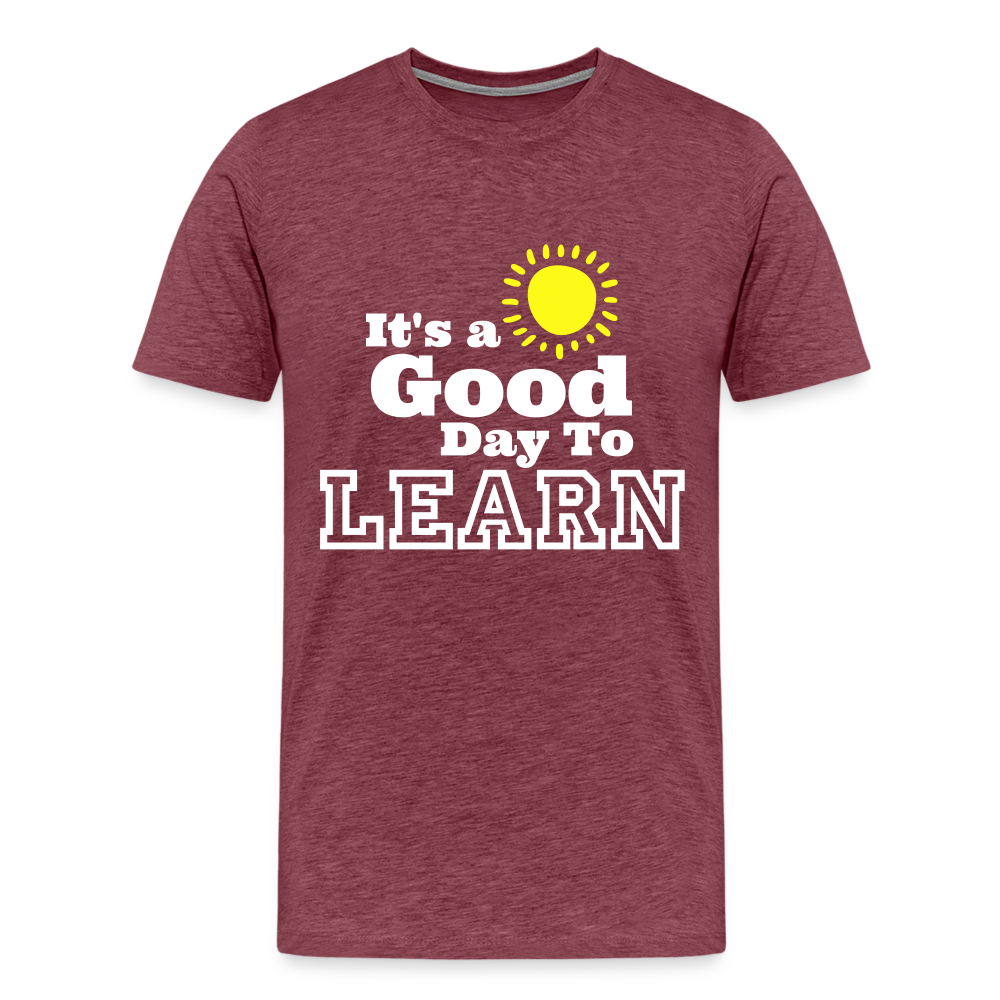 Good Day to learn - heather burgundy