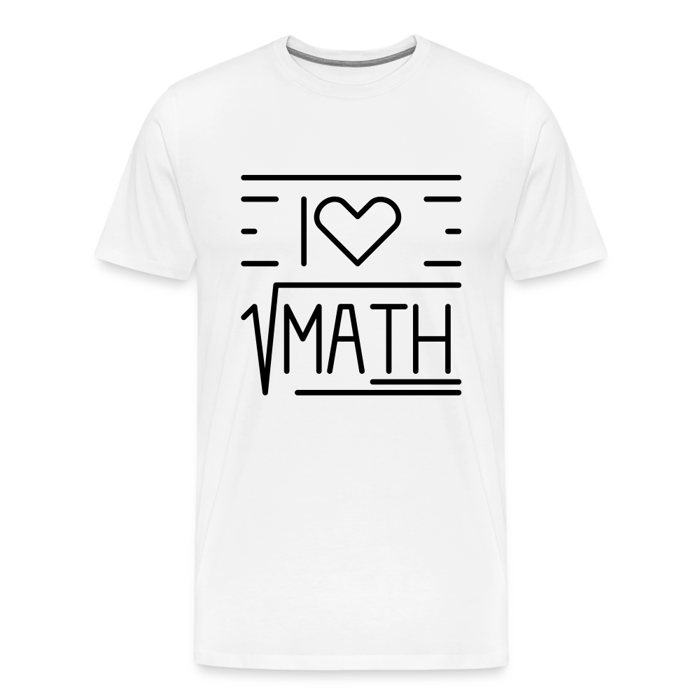 Math Tee - white
