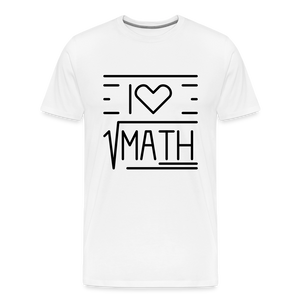 Math Tee - white
