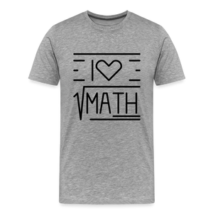 Math Tee - heather gray