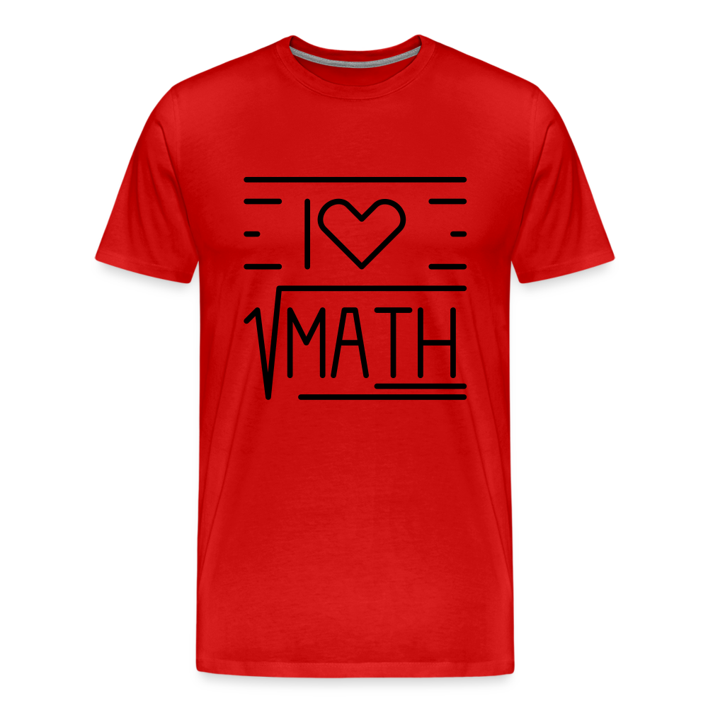 Math Tee - red