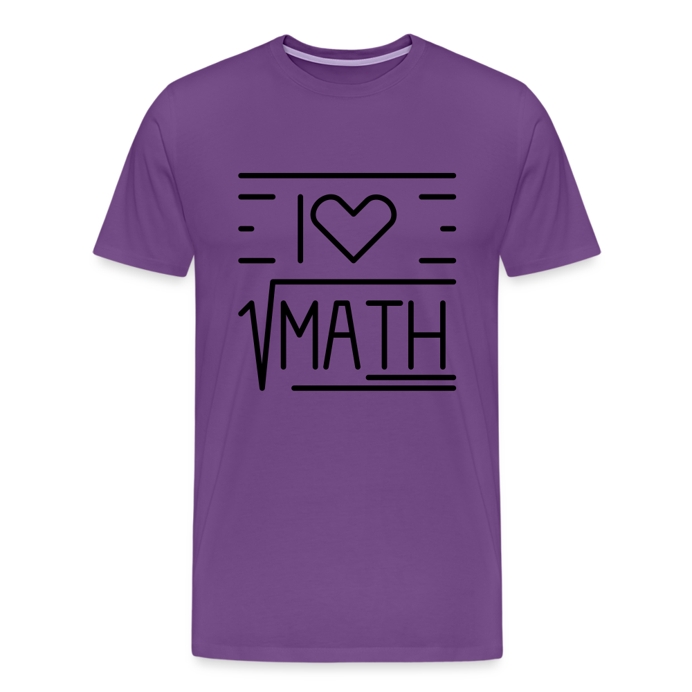 Math Tee - purple