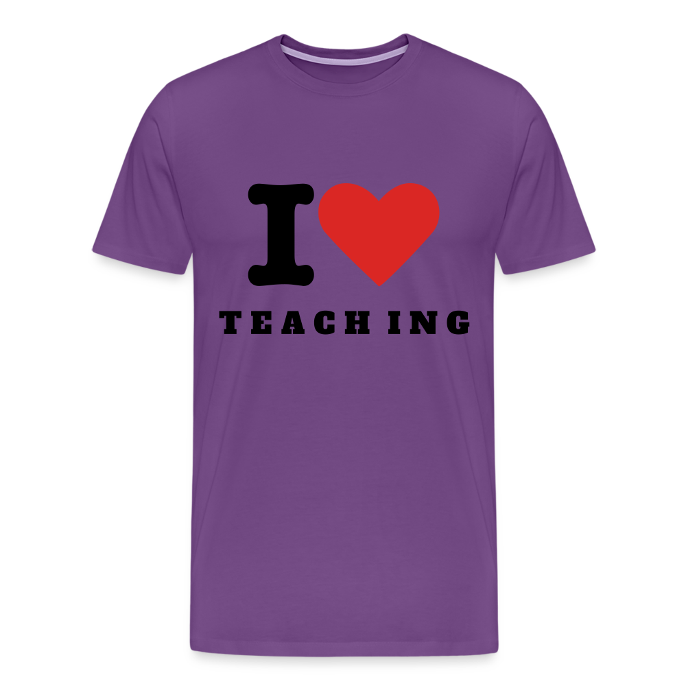 I HEART TEACHING - purple
