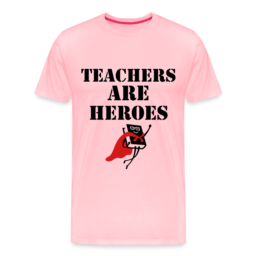 Teachers are heroes - pink
