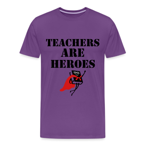 Teachers are heroes - purple