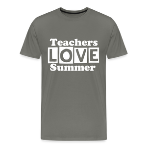 Teachers love summer - asphalt gray