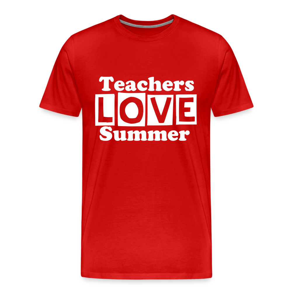 Teachers love summer - red