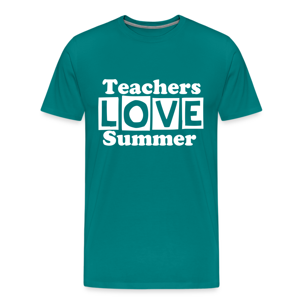 Teachers love summer - teal