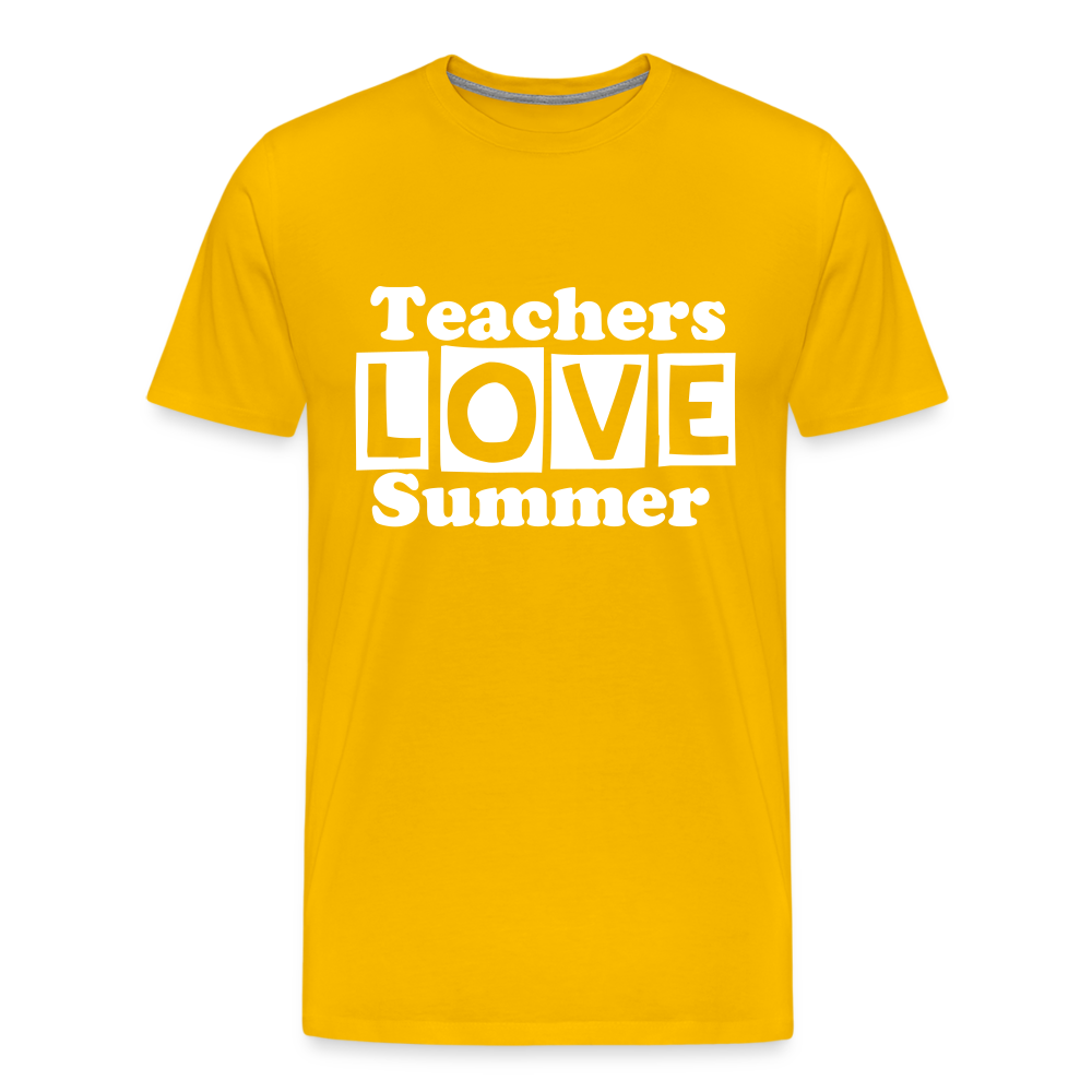 Teachers love summer - sun yellow