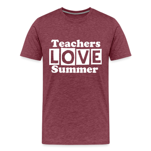 Teachers love summer - heather burgundy
