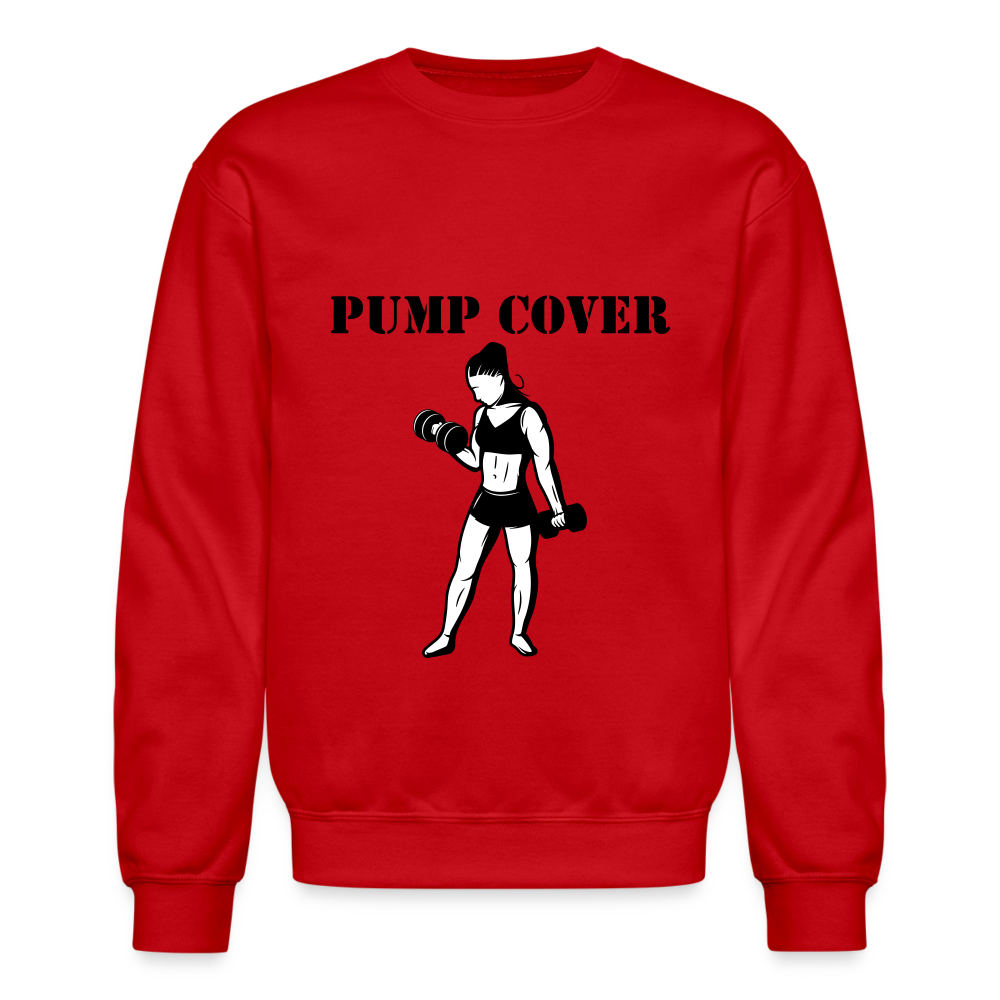 Lady Pump Cover Crewneck - red